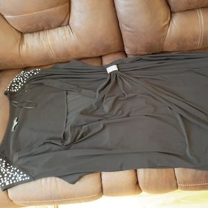 Dress by R&M Richards Woman Size 22W Black w/metal studs